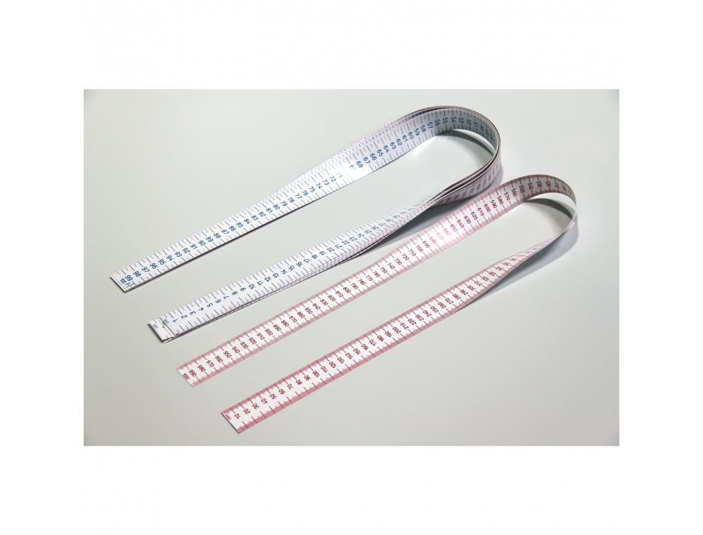 Ruban de mesure wisner souple 100 cm cote bleu et cote      rouge avec graduation         millimetres lot de 10