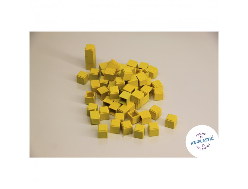 Elements base 10 a l'unite wissner 100 cubes pour base   10 cubes encastrables