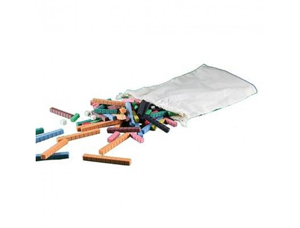 Reglettes wissner cuisenaire bois apprendre le calcul 126  pieces 10 modeles differnts   de 1 a 10 cm
