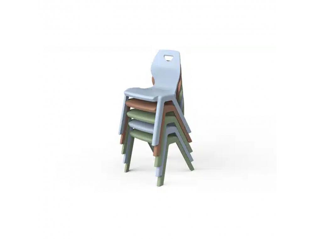 Chaise mirplay ina ergonomiquepp empilable enfant taille 5  coloris aleatoire lot 5 unites