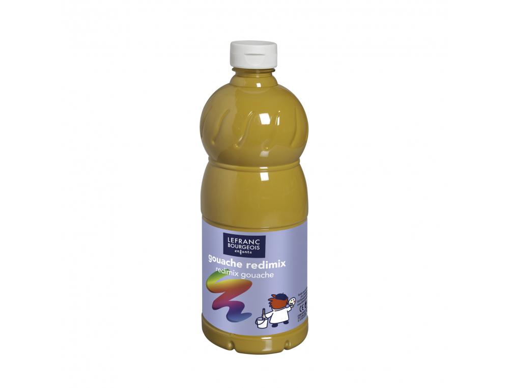 Gouache liquide colart redimix aspect veloute        miscible coloris ocre flacon  1l