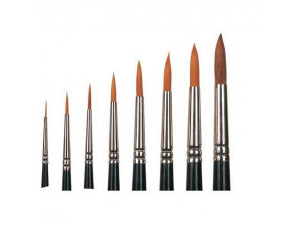 Pinceaux gamme vegan n 16 poils sans matiere animal     manche 30% plastique recycle  lot de 10 unites