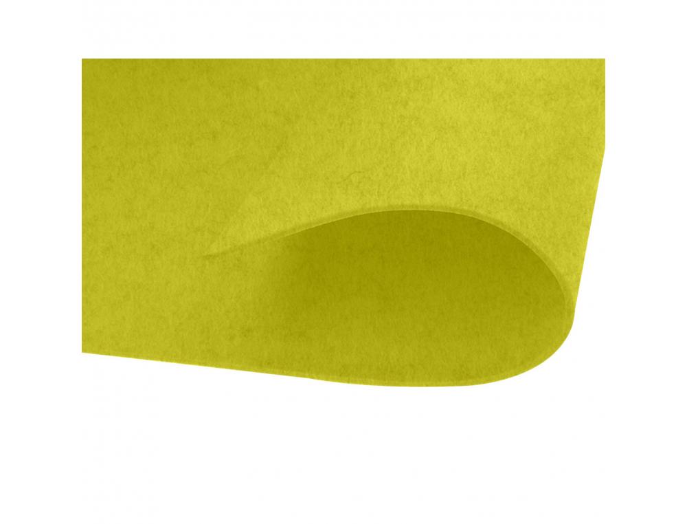 Feutrine innspiro non adhesive 20x30cm 2mm coloris  jaune lot de 10 coupons