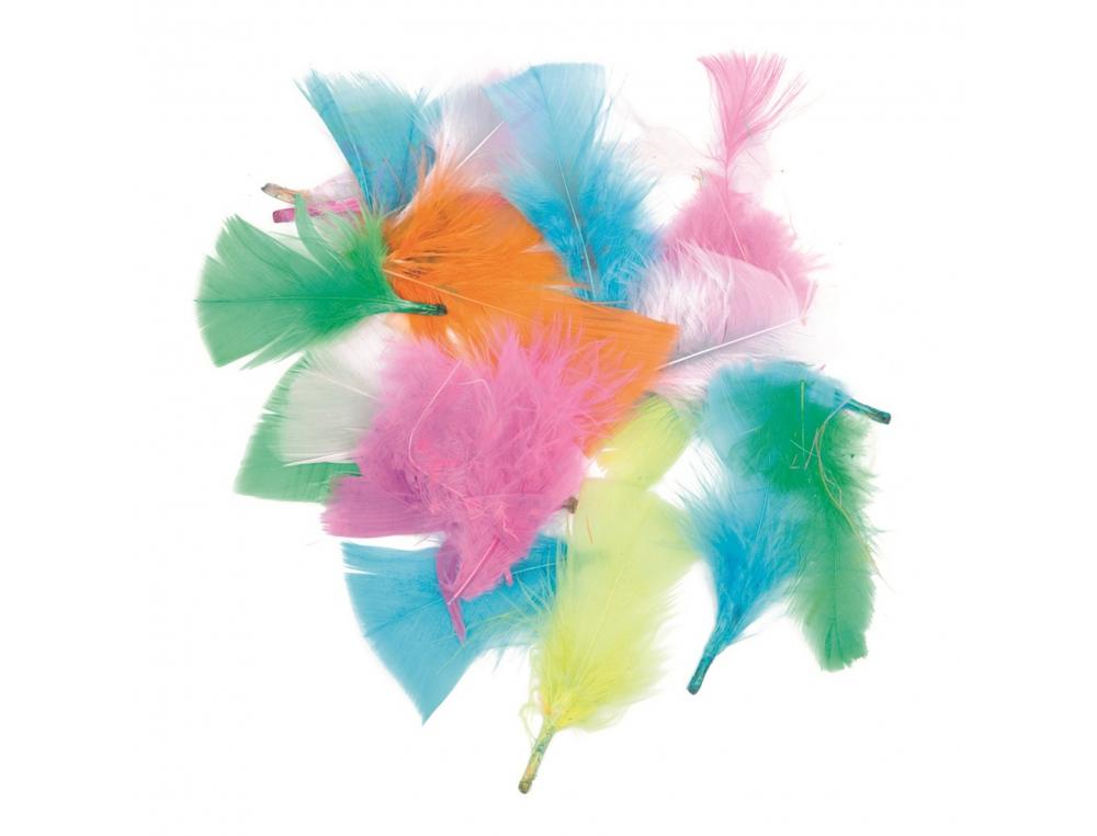 Plume duvet innspiro tailles et couleurs assorties sachet  de 14g