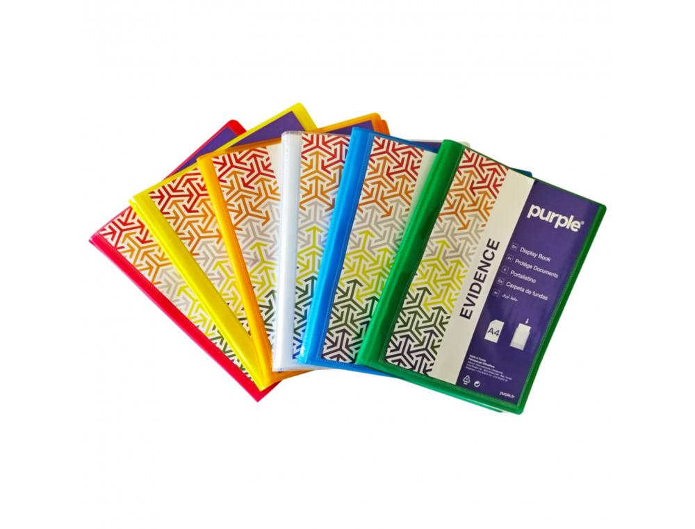 Protege-documents office plast personnalisable 160     vues qualite pp 40 microns    lisse assortis