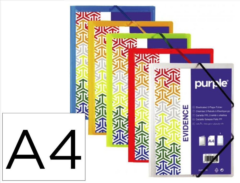 Chemise 3 rabats personnalisables office plast polypro 6 coloris assortis