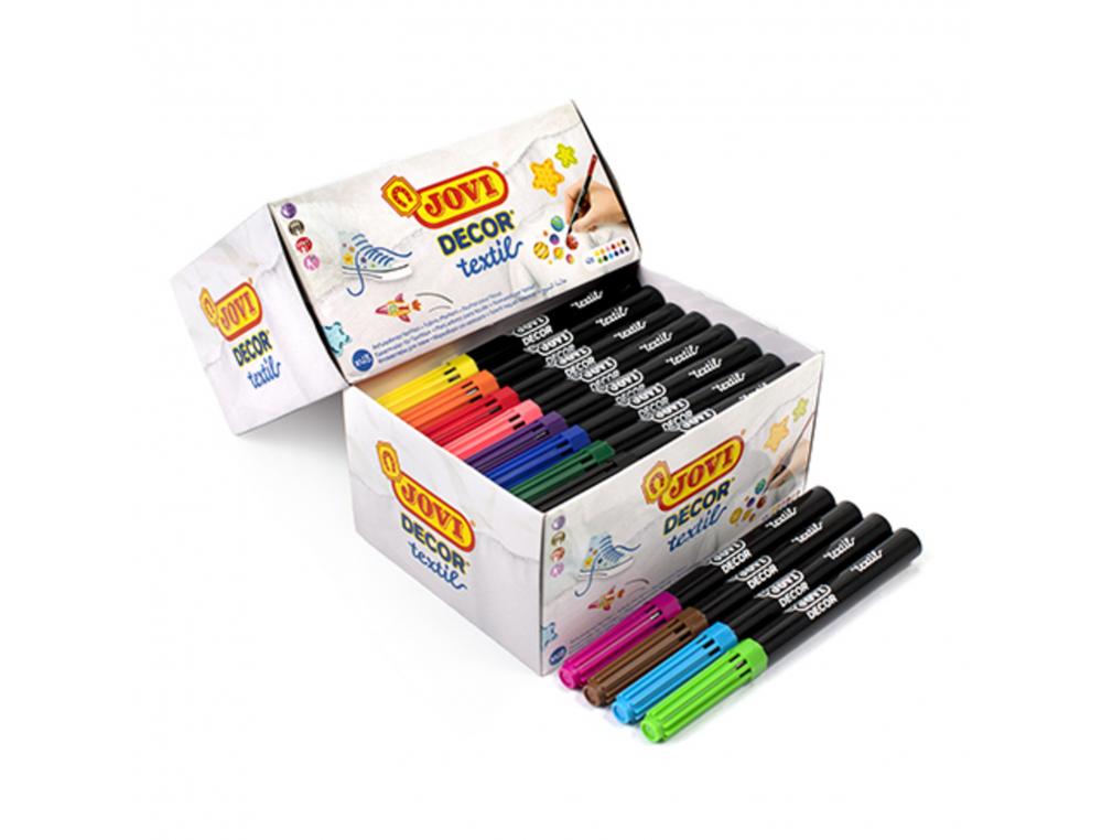 Feutre decor textile jovi coloris assortis pack 48      unites