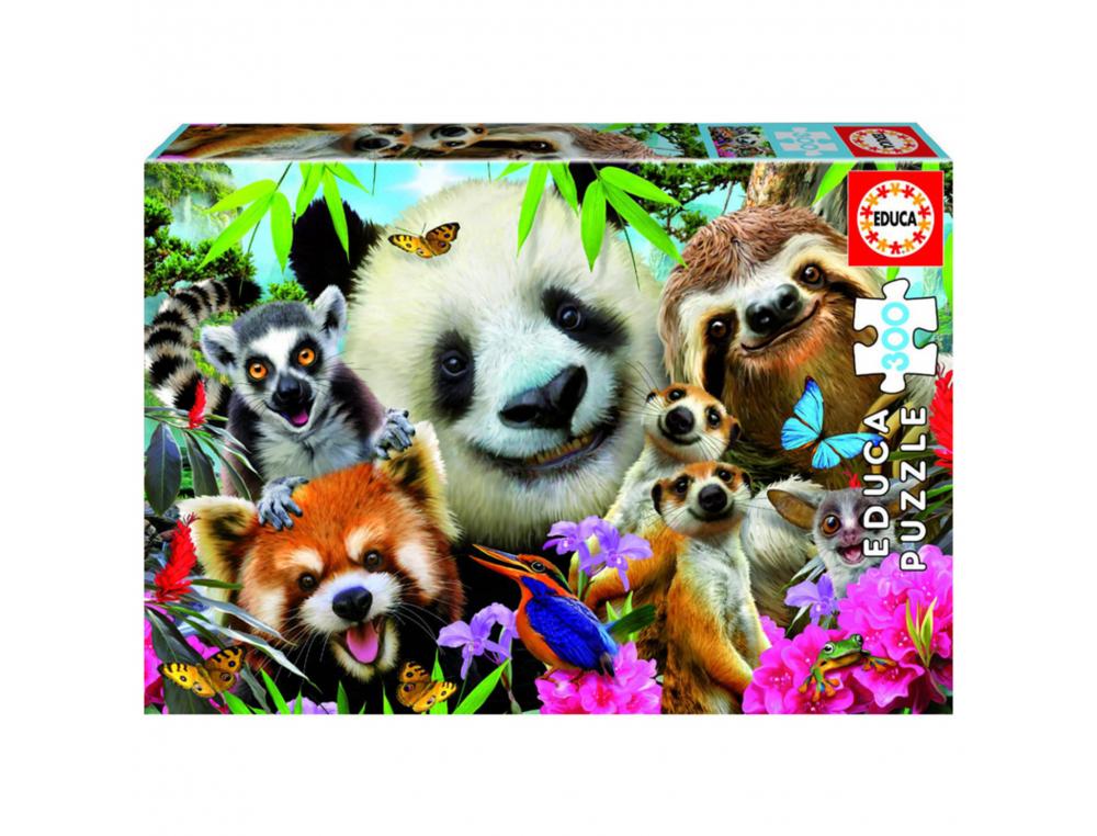 Puzzles carton 300 pieces educa les animaux 300 pieces