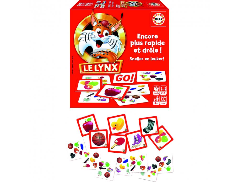 Jeu d observation educa le lynx go 70 cartes avec 6      images au recto et 1 au verso