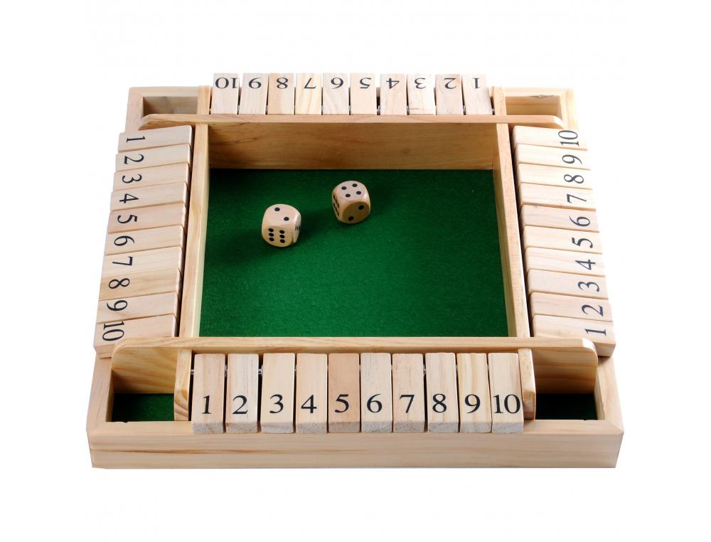 Jeu de d s culture club shut the box 4 joueurs