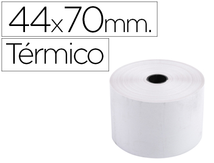 Bobine thermique exacompta caisses enregistreuses 44x70mm mandrin 12mm 1 pli coloris blanc