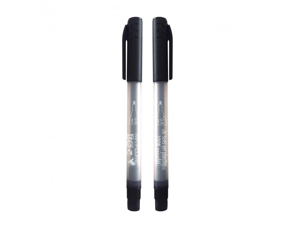 Feutre ecriture recycle ulmann pointe 0,4mm coloris   noir