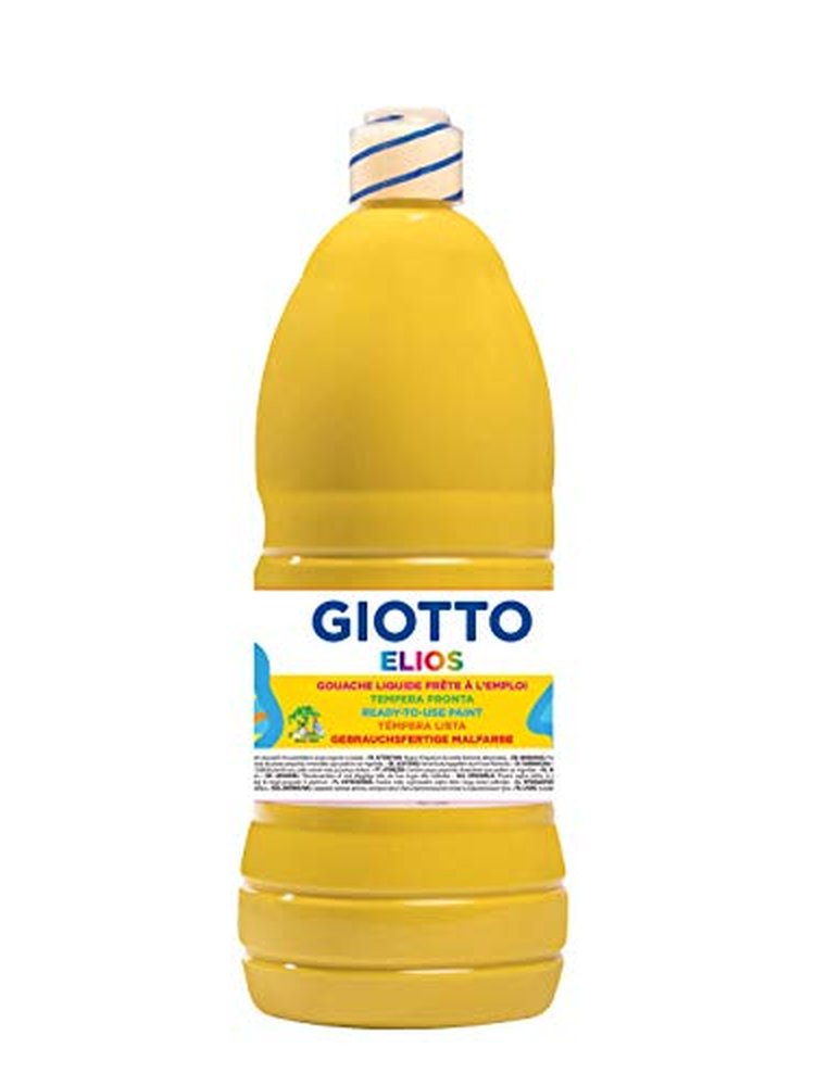 Gouache giotto elios flacon 1l coloris jaune