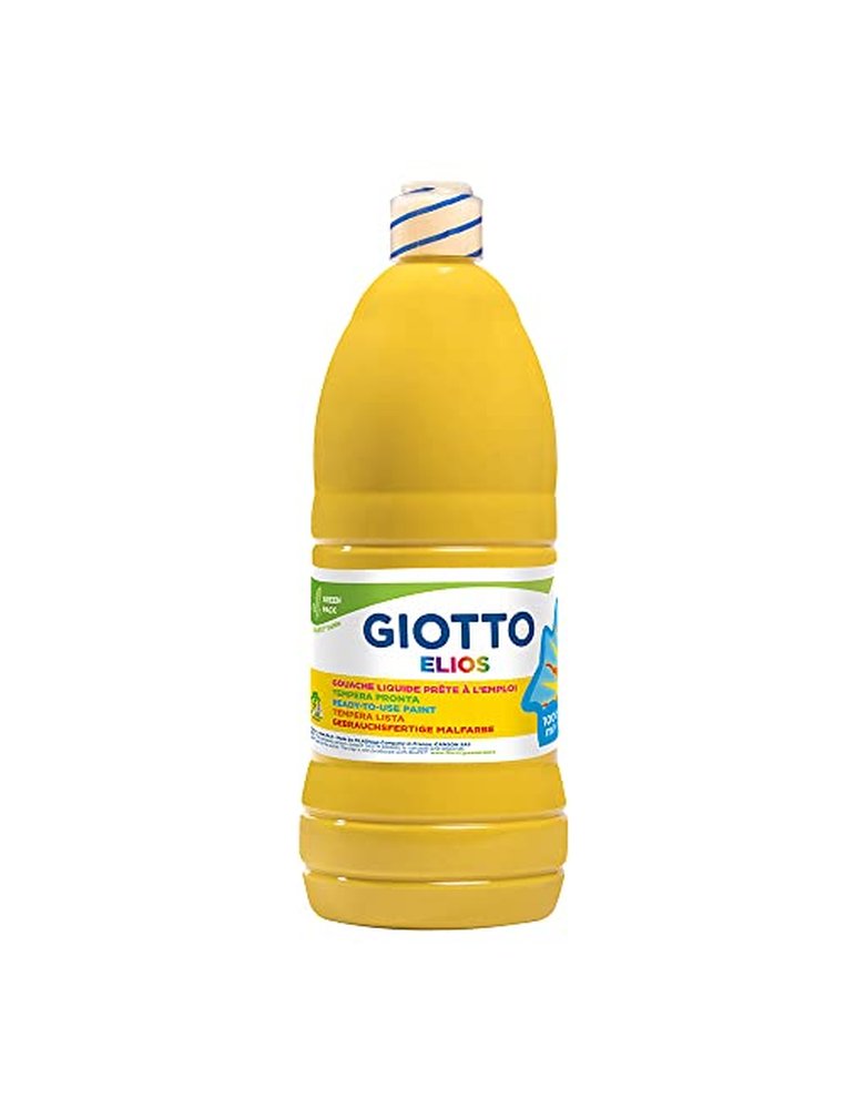 Gouache giotto elios flacon 1l coloris jaune d or