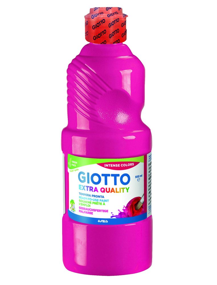 Gouache giotto flacon 500ml coloris magenta