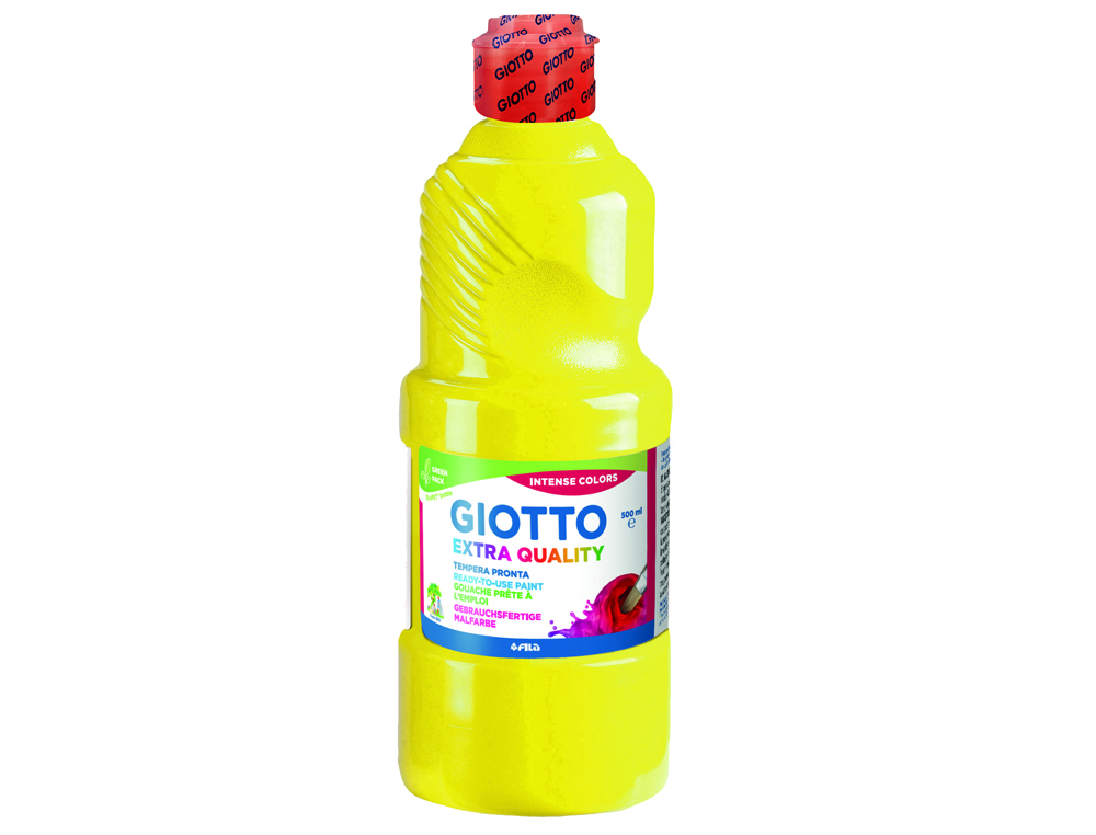 Gouache giotto flacon 500ml coloris jaune