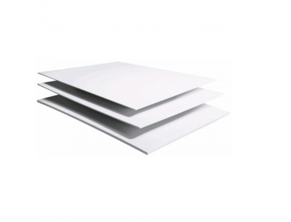 Carton mousse lot de 6 plaques50x65cm epaisseur 3mm coloris blanc clairefontaine