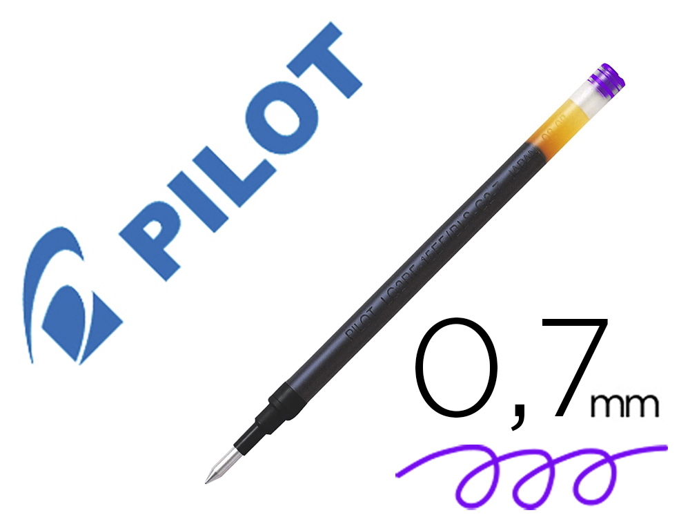 Recharge pilot stylo g2-7 ecriture 0.7 mm coloris       violet