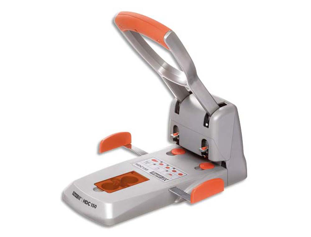 Perforateur rapid suprême hdc150 poignée caoutchouc guidage centrage automatique perforation 150f 192x204x387mm
