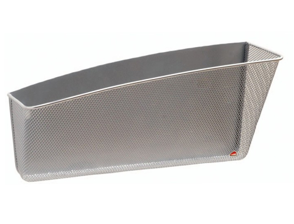 Corbeille murale alba magnetique metal mesh coloris gris