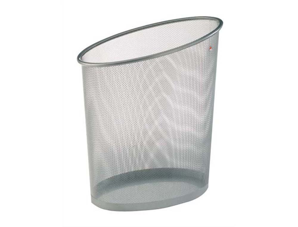Corbeille papier alba metal mesh coloris gris