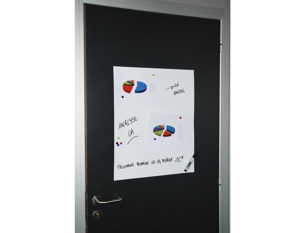 Ferflex memo rev tement mural souple ferreux adh 50 x 60 cm blanc vrac