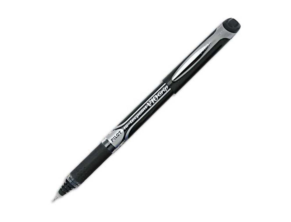 Stylo pilot v10 grip écriture large 0.8mm clip métal grip préhension encre liquide niveau visible 1600m écriture noir