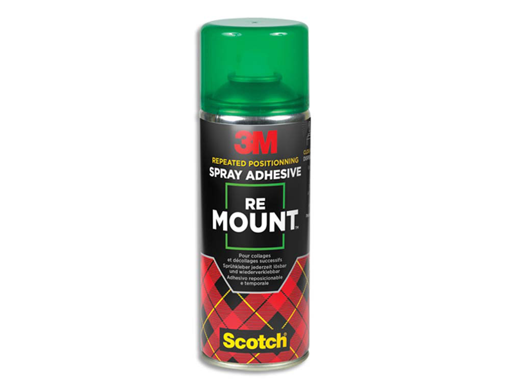 Colle aérosol 3m re mount repositionnable longue durée 400ml