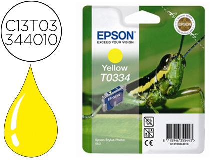 Cartouche d'encre original epson c13t03344010 440 p jaune