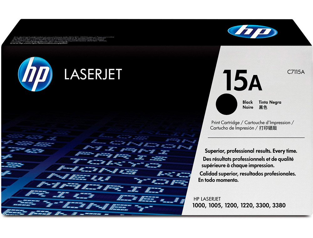 Toner laser original hp c7115a 3500 p noir