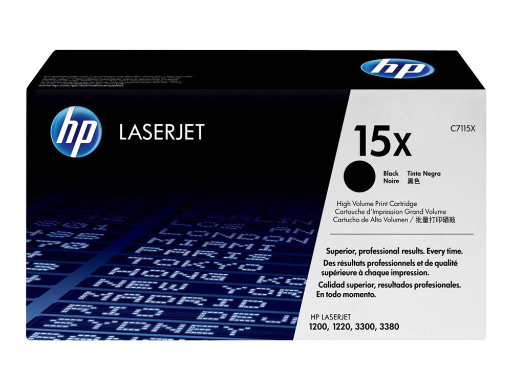Toner laser original hp c7115x 2500 p noir