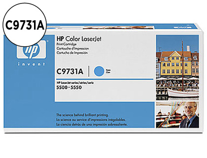 Toner laser original hp c9731a 12000 p cyan