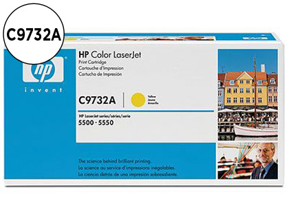 Toner laser original hp c9732a 12000 p jaune