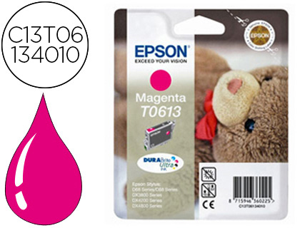Cartouche d'encre original epson c13t06134010 250 p magenta