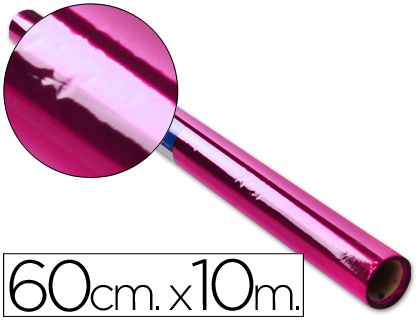 Papier cellophane liderpapel coloris rose rouleau 0.60x10m