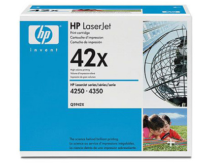 Toner laser original hp q5942x 20000 p noir