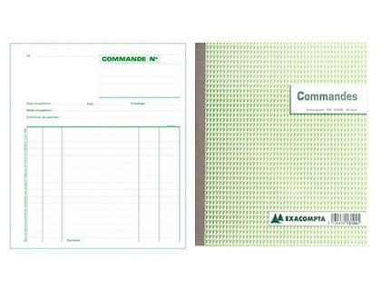 Manifold autocopiant exacompta commandes a4 210x297mm foliotage 50 triplis