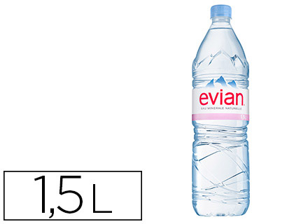 Eau plate évian bouteille 1.5l