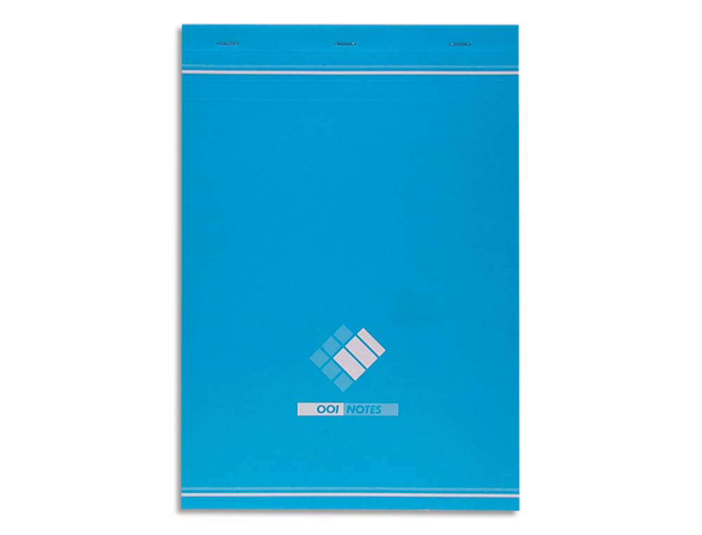 Bloc mémo conquerant sept couverture offset agrafé en tête a4 210x297mm 160pages 60g 5x5mm