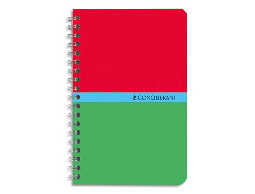 Carnet conquérant sept reliure intégrale papier surfin 70g couverture carte vernie 250g 11x17cm 100 pages 5x5mm
