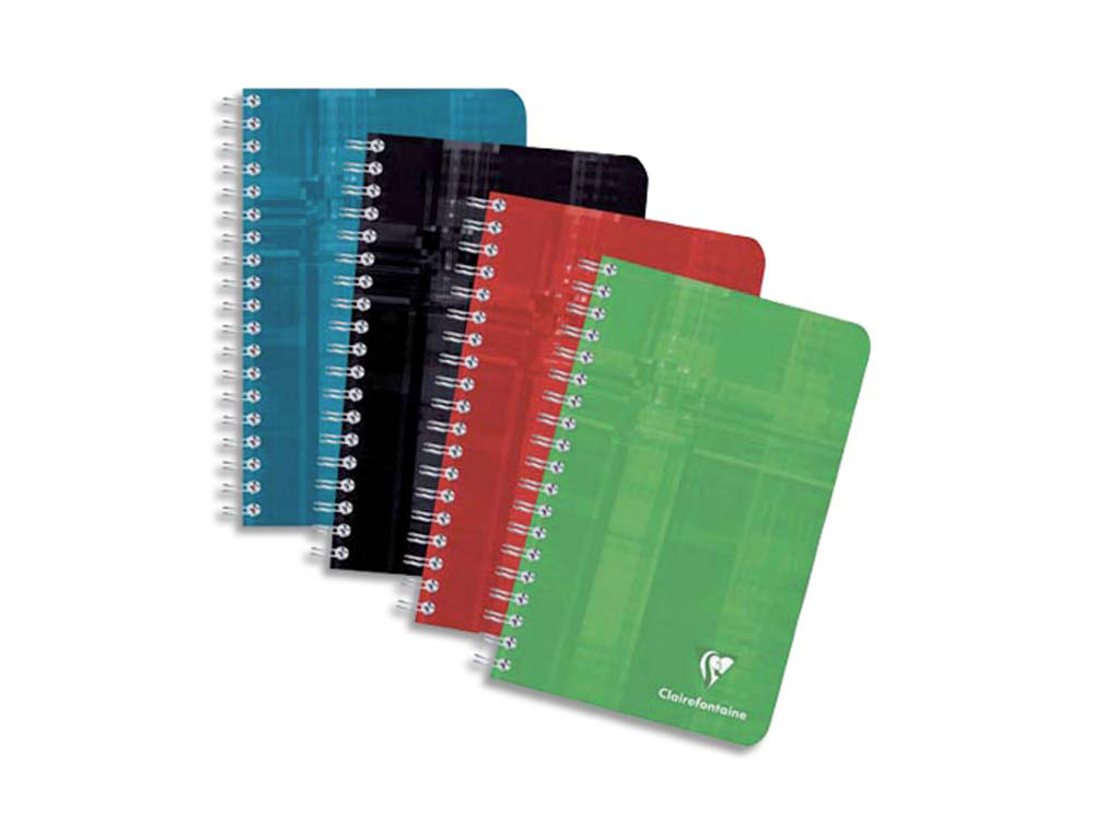 Carnet clairefontaine reliure intégrale papier vélin velouté couverture pelliculée lavable 11x17cm 100 pages 90g 5x5mm