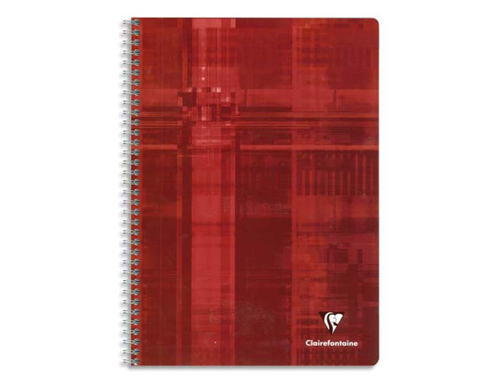 Cahier clairefontaine papier vélin velouté couverture pelliculée reliure intégrale a4 21x29,7cm 180 pages 90g 5x5mm