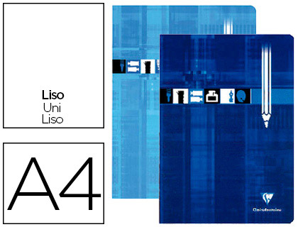 Cahier dessin piqué clairefontaine extra blanc couverture pelliculée a4 21x29,7cm 32 pages 125g uni
