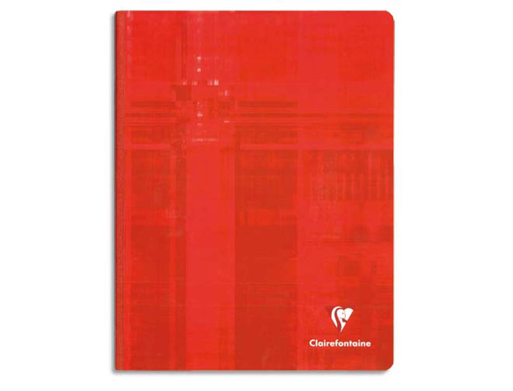Cahier broché clairefontaine papier vélin velouté couverture souple pelliculée a4+ 24x32cm 190 pages 90g 5x5mm