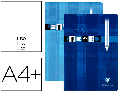 Cahier dessin piqué clairefontaine extra blanc couverture pelliculée a4+ 24x32cm 32 pages 125g uni