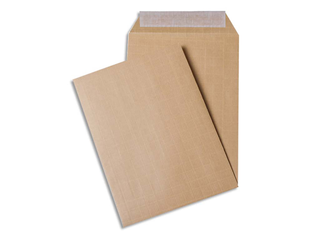 Pochette kraft armé 120g adhésive économique c4 229x324mm paquet 10 unités