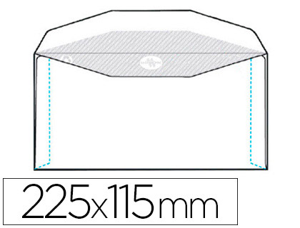 Enveloppe gpv multimachine 115x225mm 80g gommée économique spéciale grande vitesse boîte 1000 unités