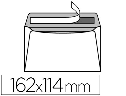 Bloc enveloppe précasée gpv détachable adhésive vélin blanc 90g c6 114x162mm fond gris bloc 50 unités