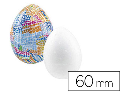 Oeuf styropor à décorer diamètre 60mm