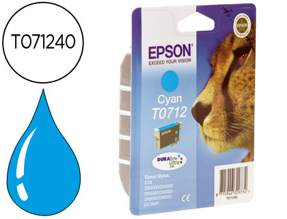 Cartouche d'encre original epson c13t07124010 385 p cyan